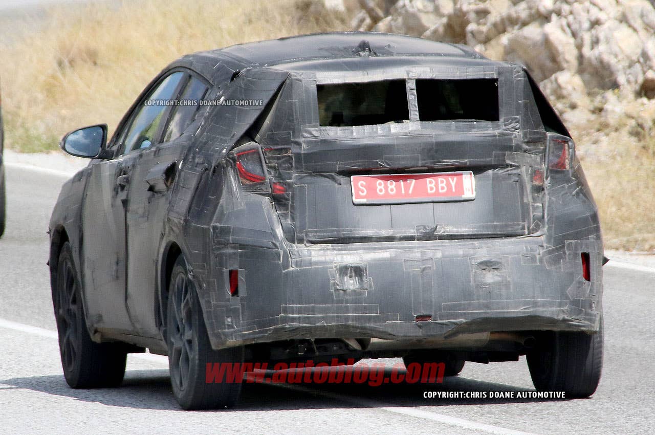 toyota c-hr spy shots rear