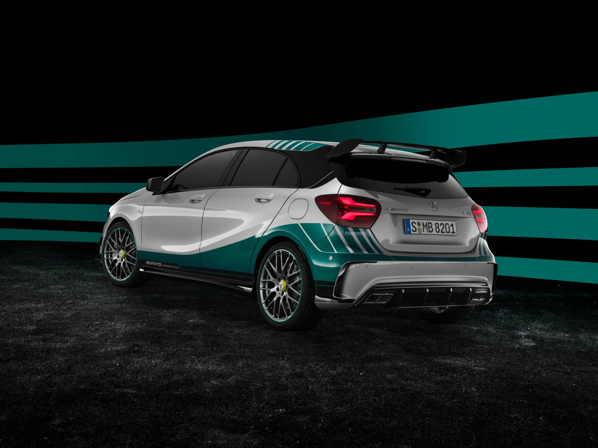 Mercedes-AMG A45 World Champion Edition rear 3/4