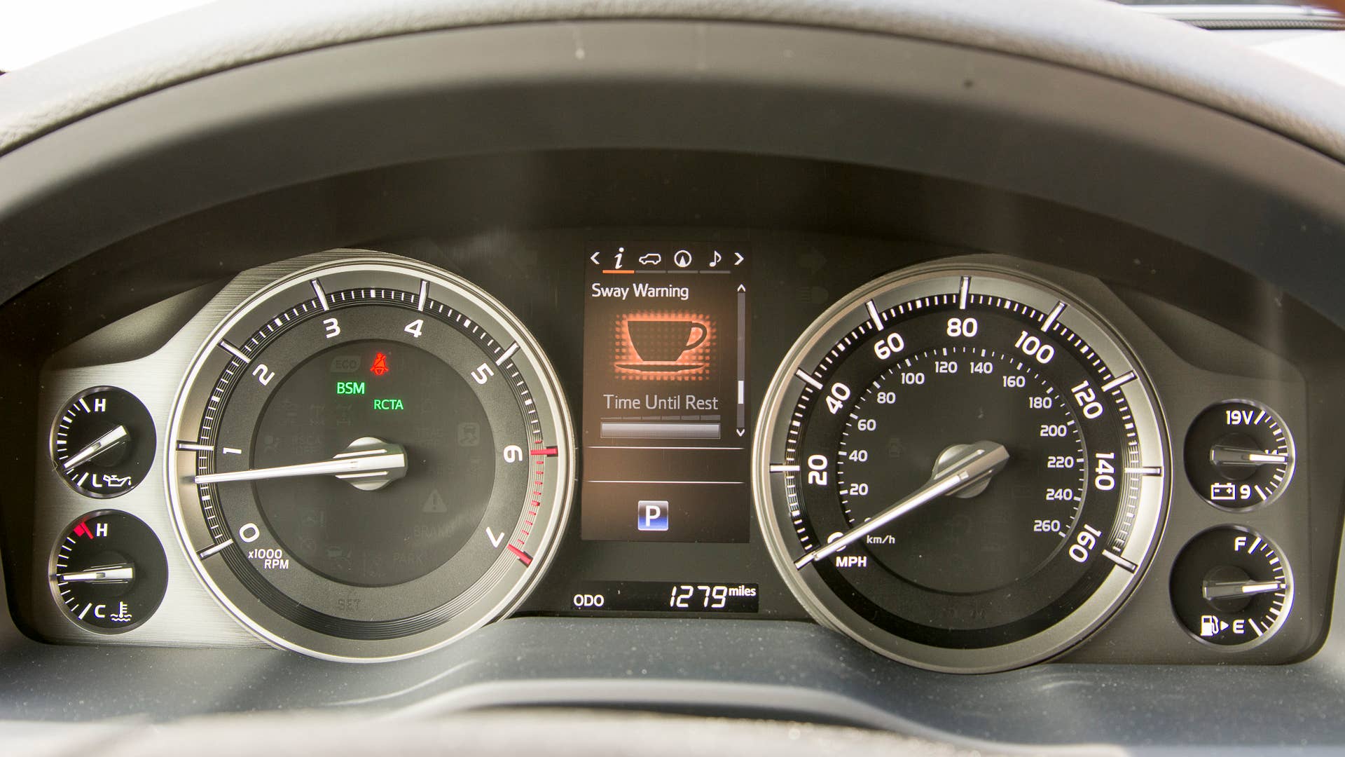 instruments coffee toyota land cruiser 2016