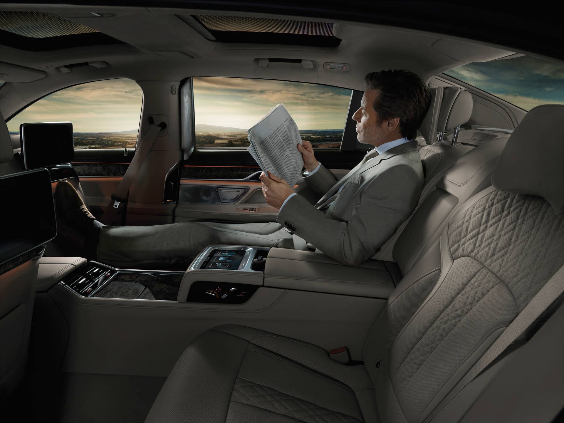backseat 7 series bmw 2016 cabin