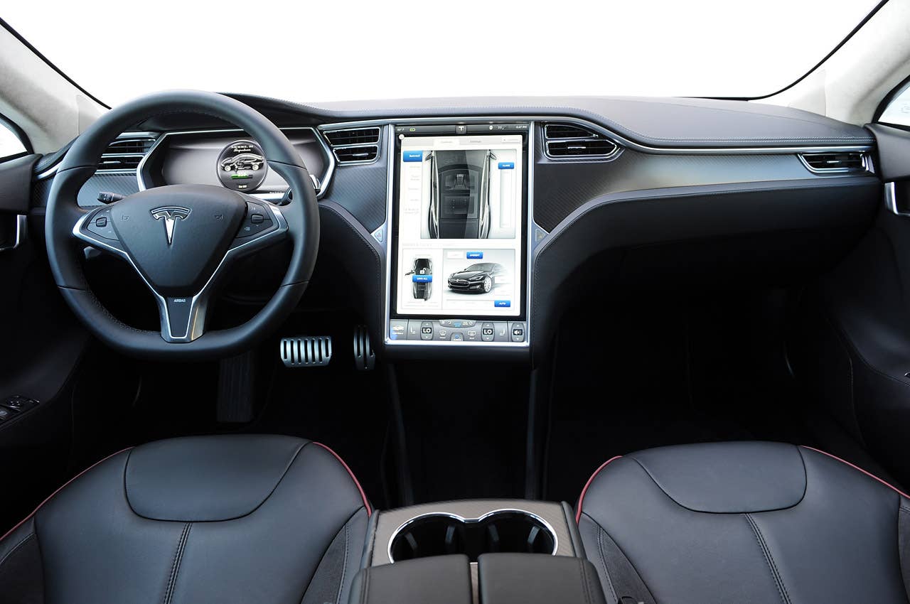 2012 Tesla Model S interior