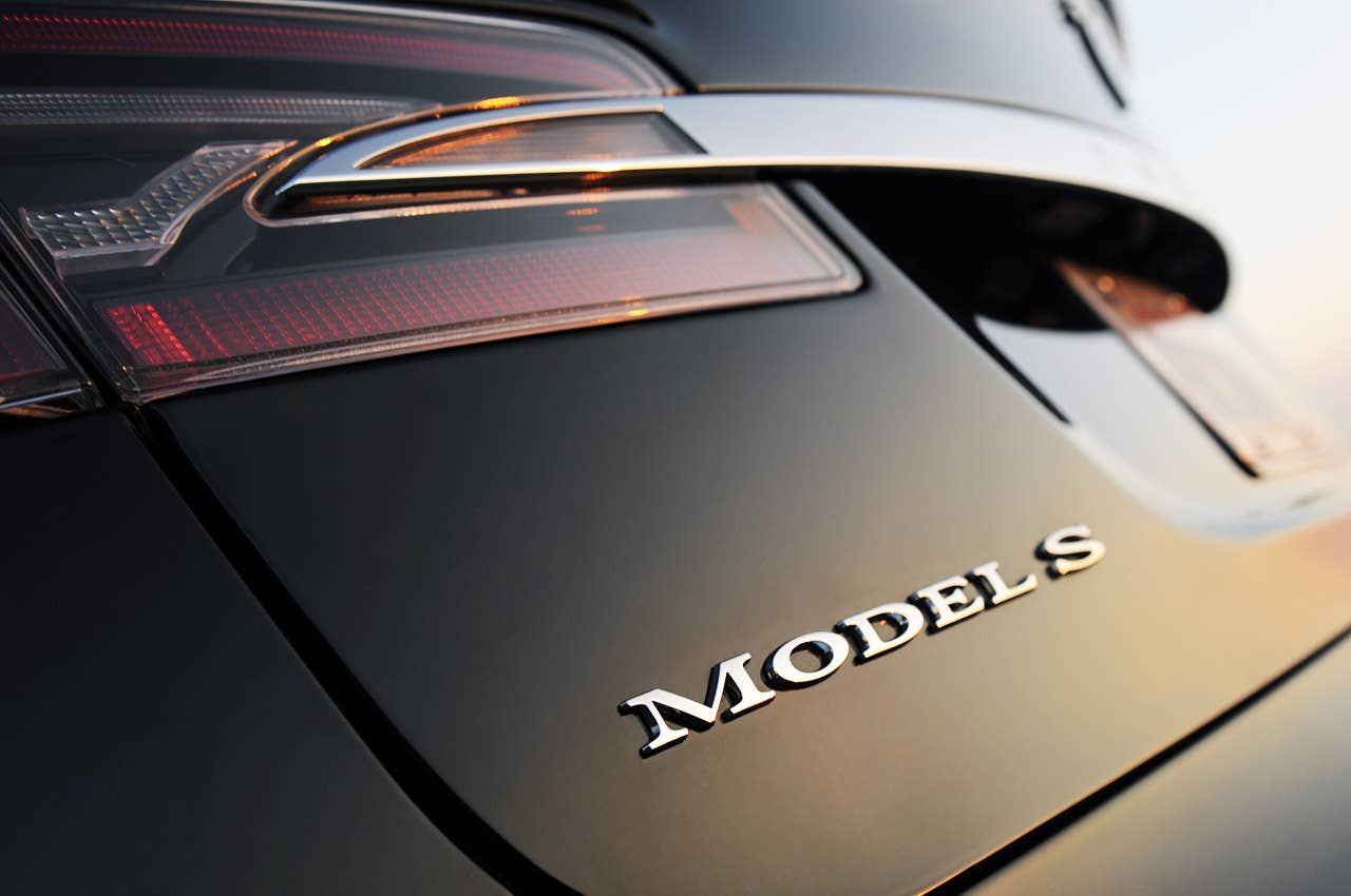 2012 Tesla Model S badge