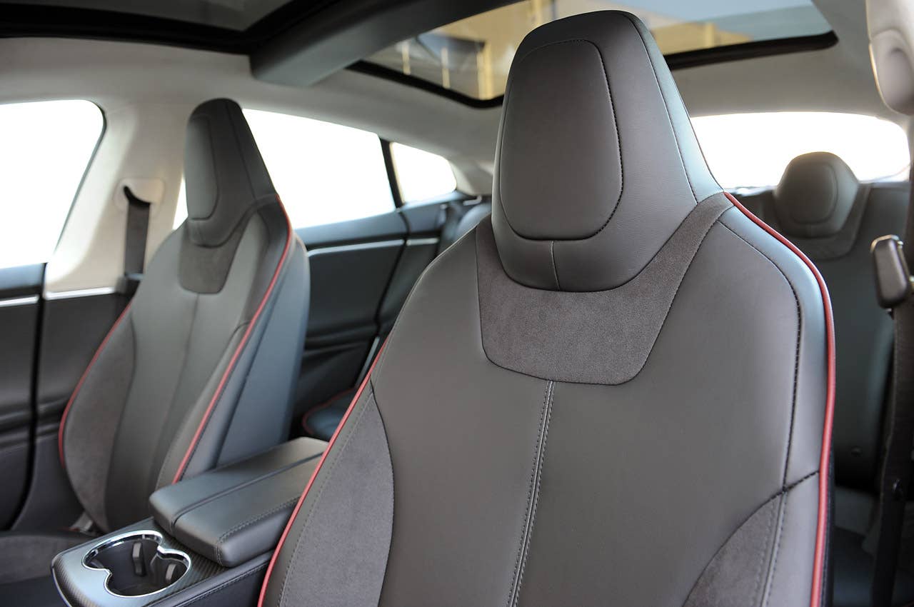 2012 Tesla Model S front seats