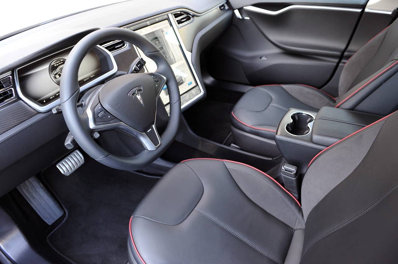 2012 Tesla Model S interior