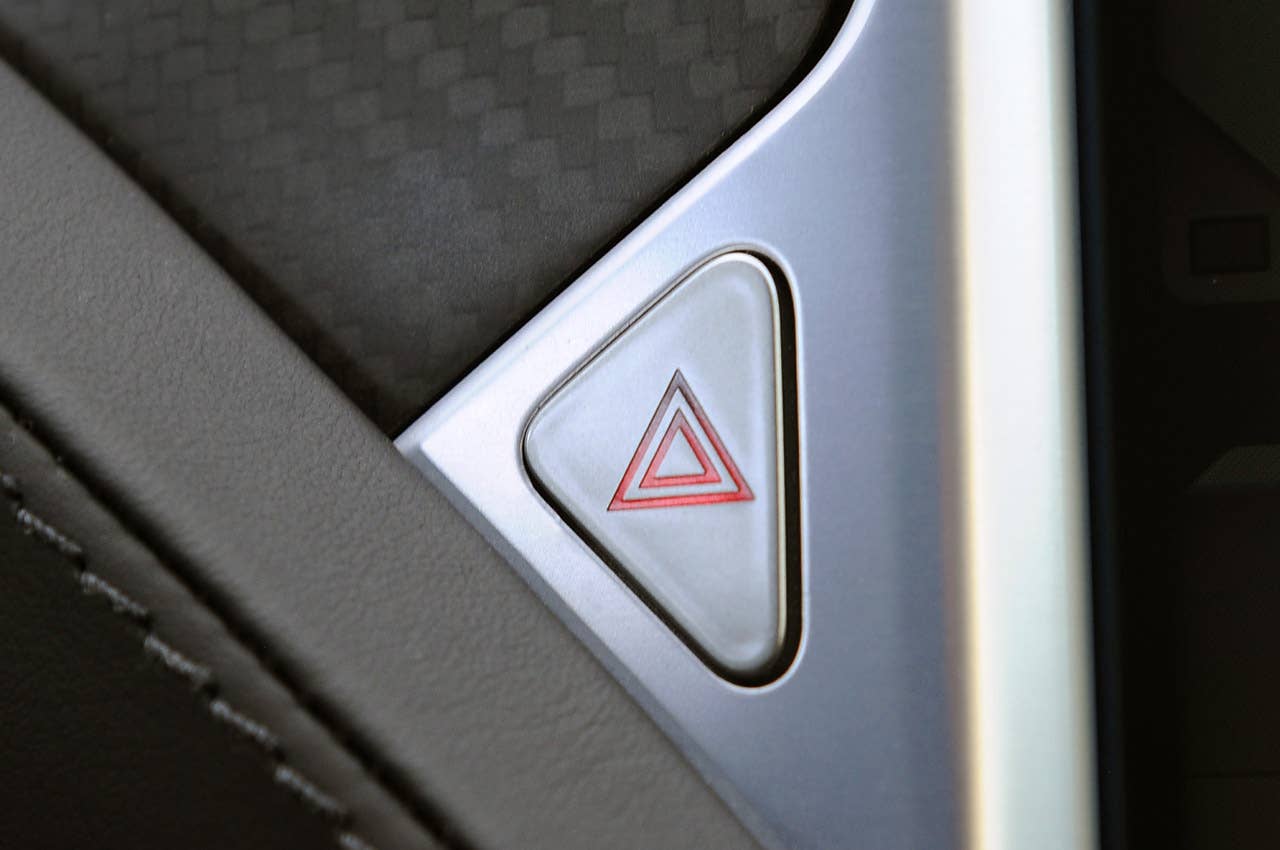 2012 Tesla Model S emergency button