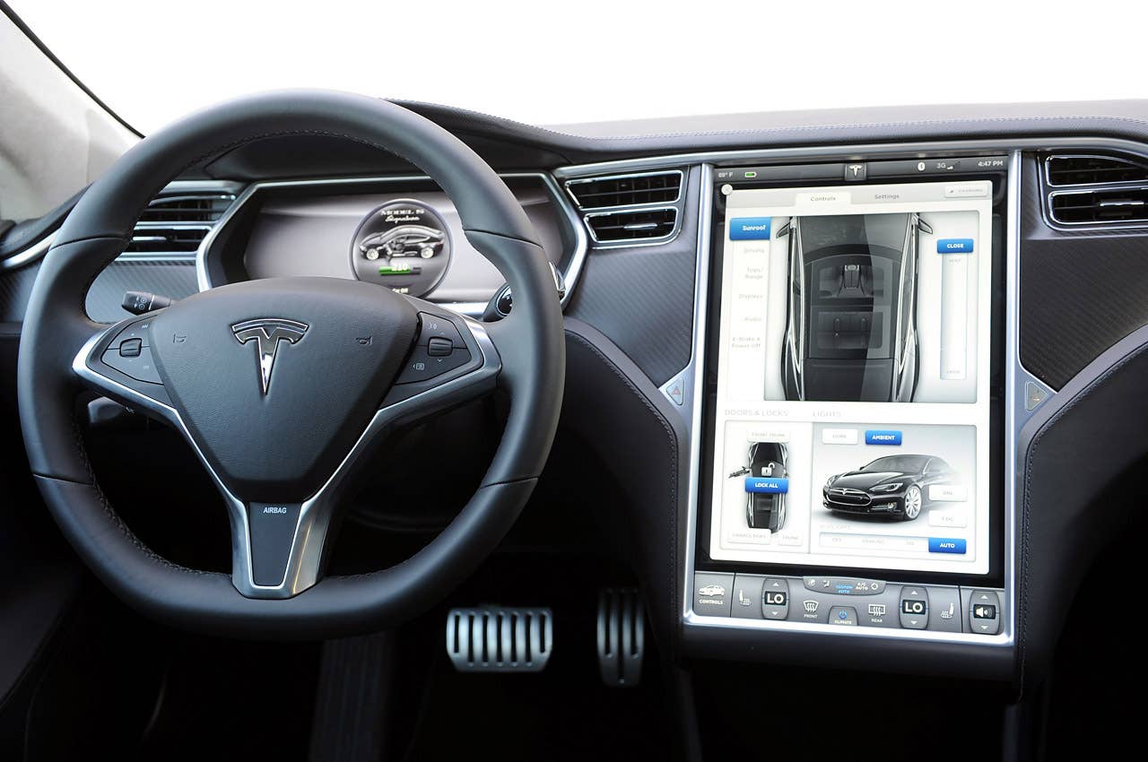 2012 Tesla Model S interior