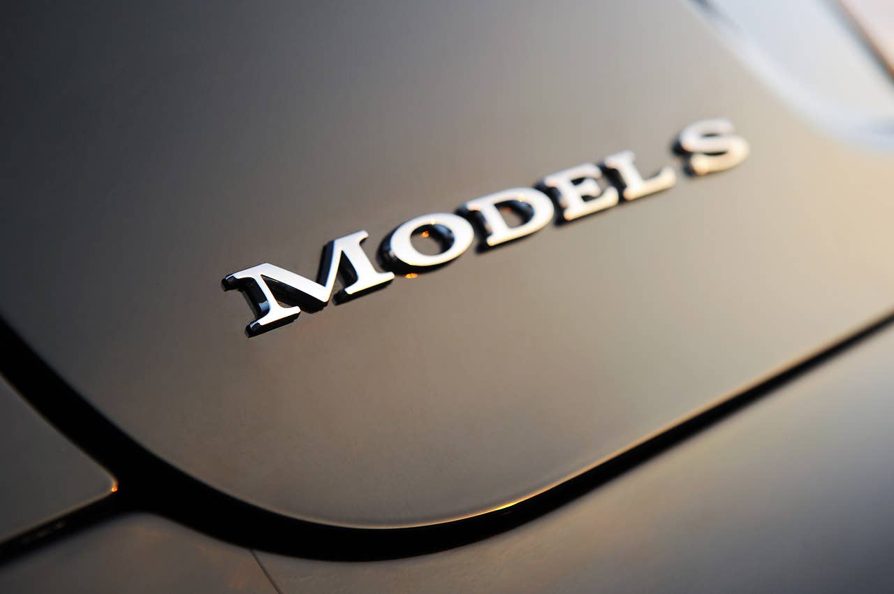 2012 Tesla Model S badge