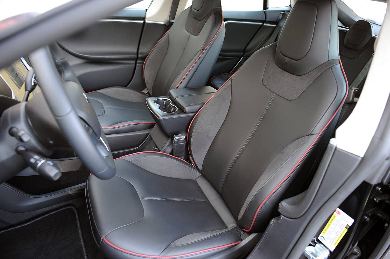2012 Tesla Model S front seats