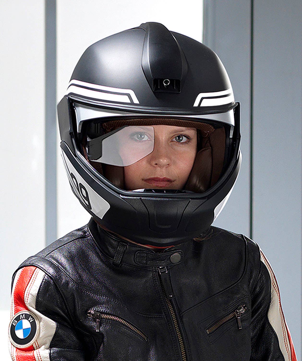 bmw connectedride close up helmet