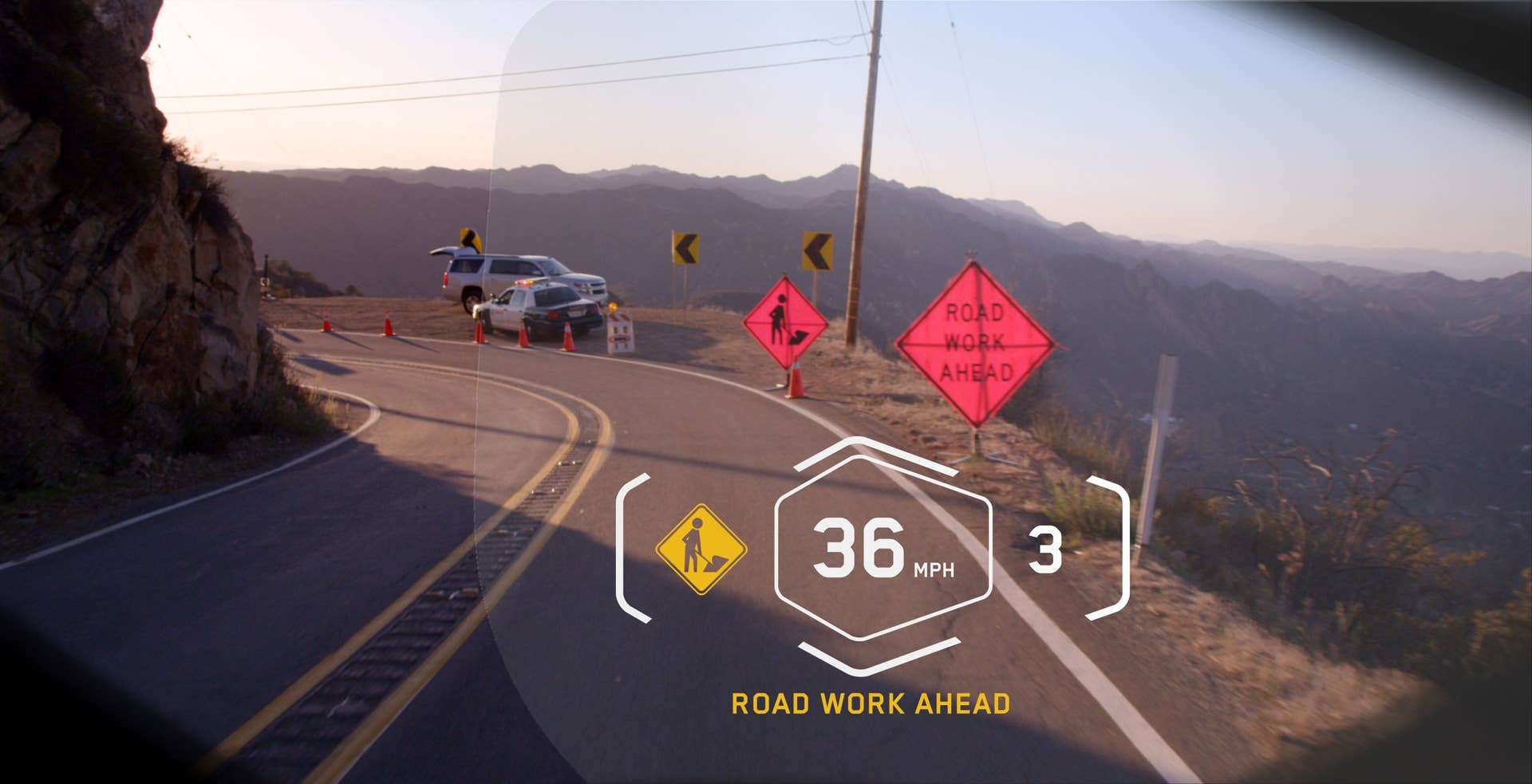 bmw connectedride hazard display