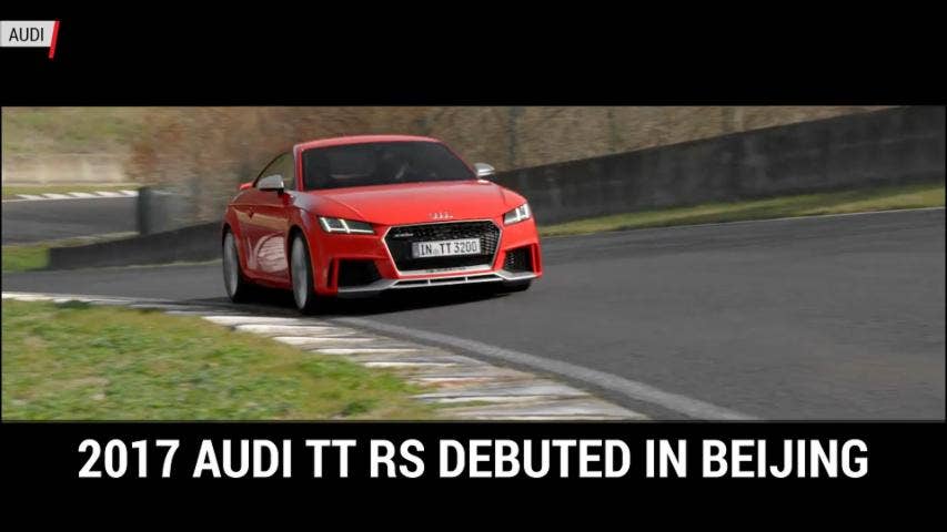 Audi Debuted Its TT RS At The Beijing Motor Show | Autoblog Minute