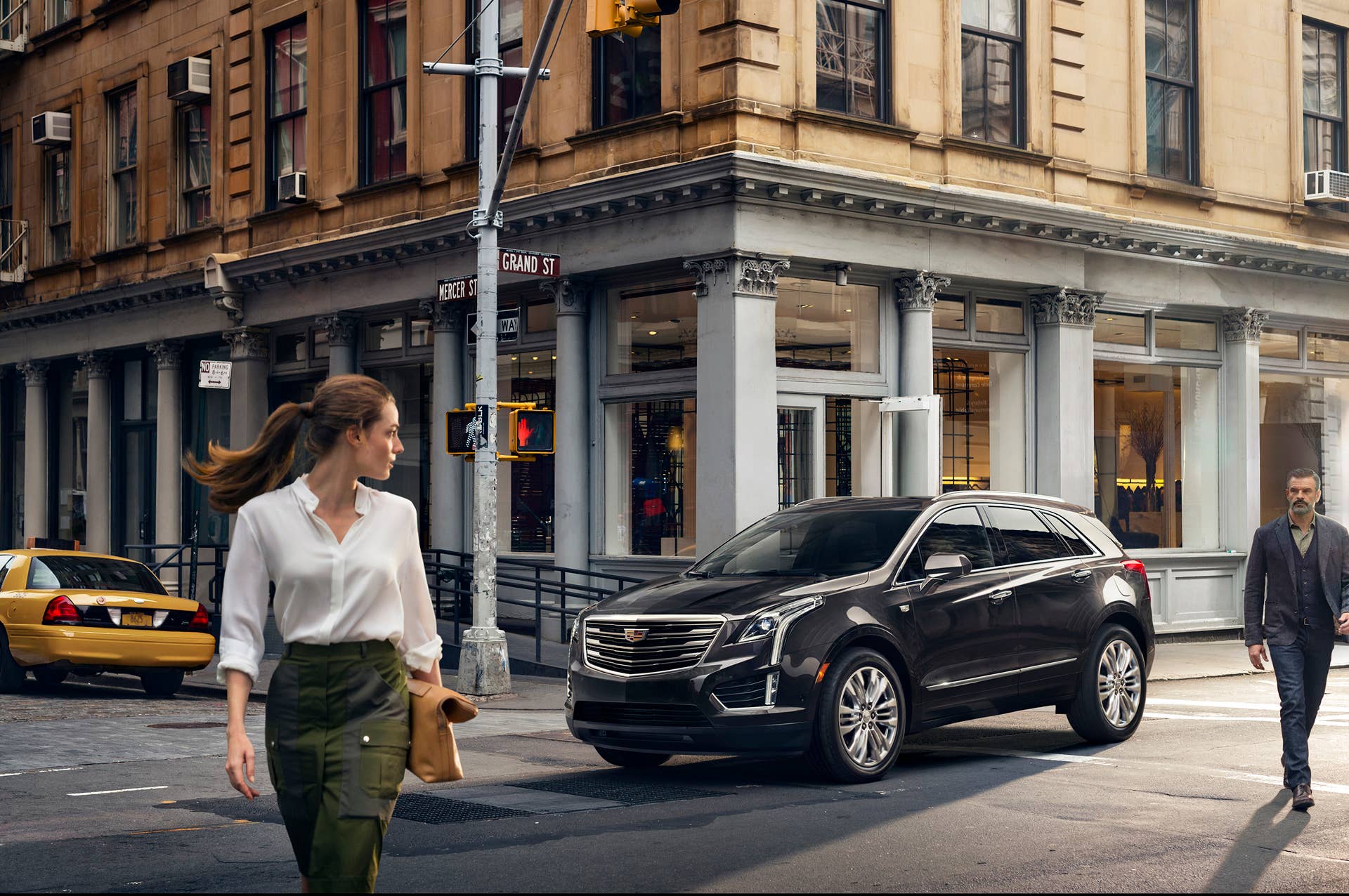 xt5 cadillac parked grand st new york