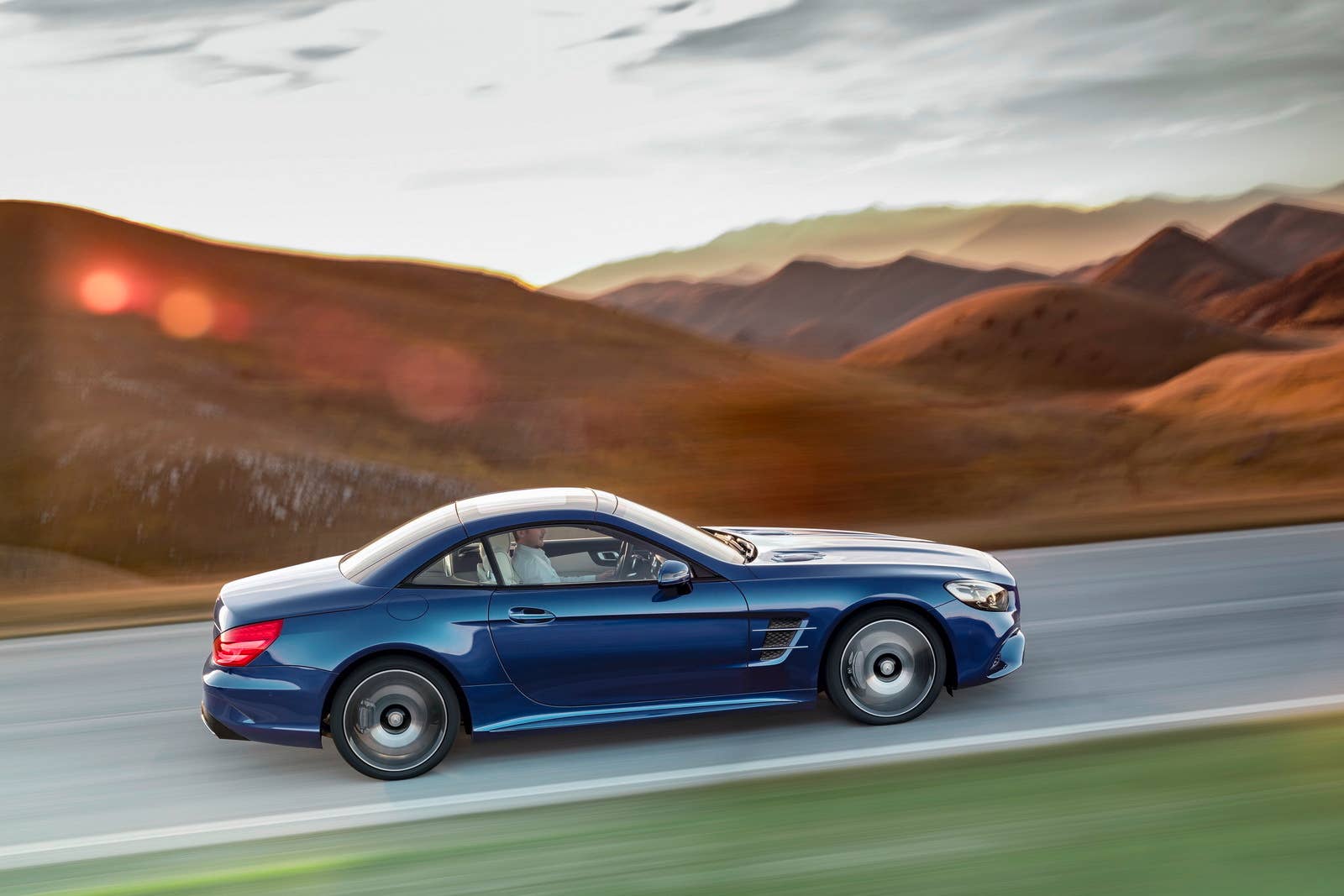 blue 2017 mercedes sl profile top up
