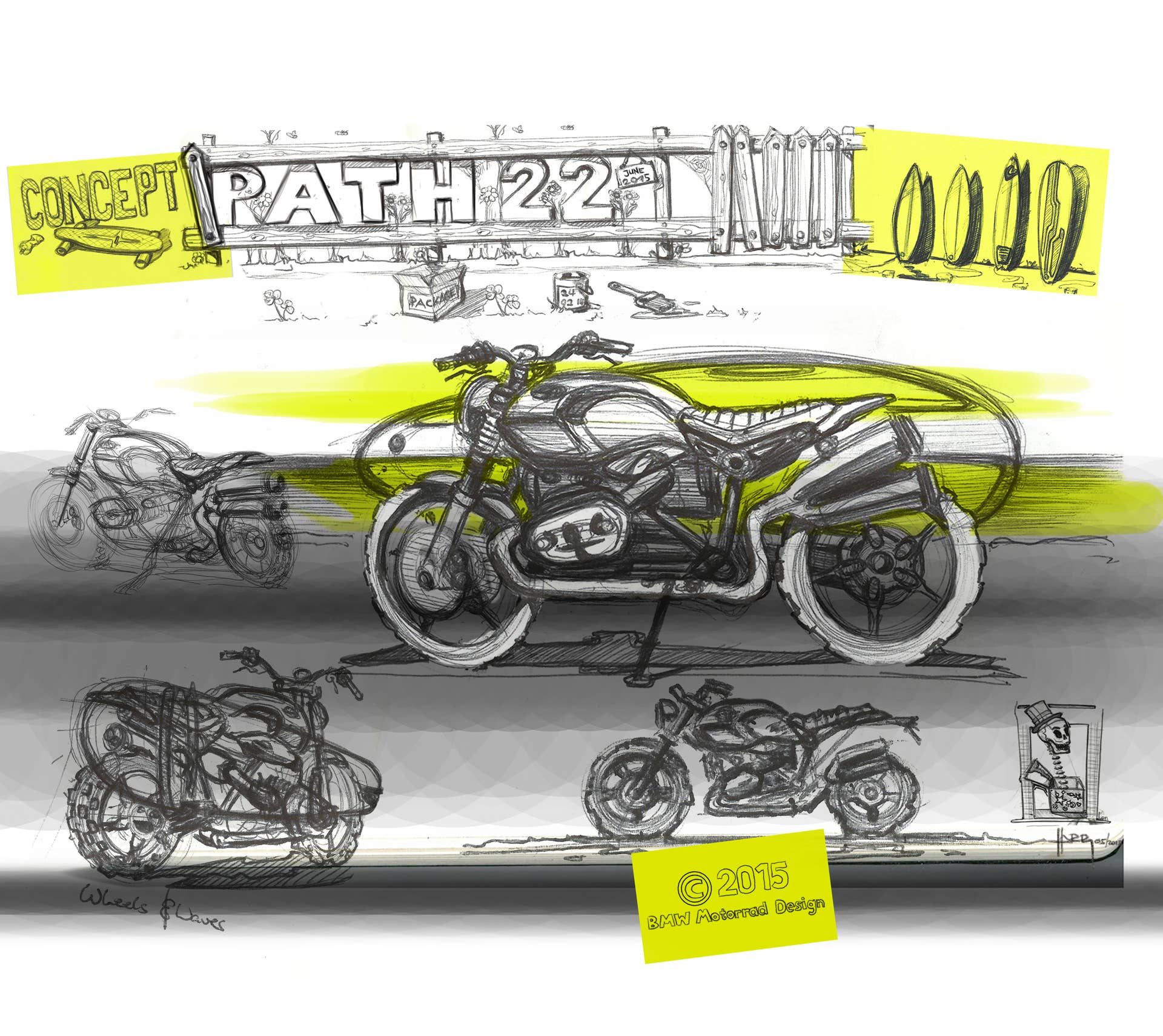 BMW Concept Path 22 design sketches