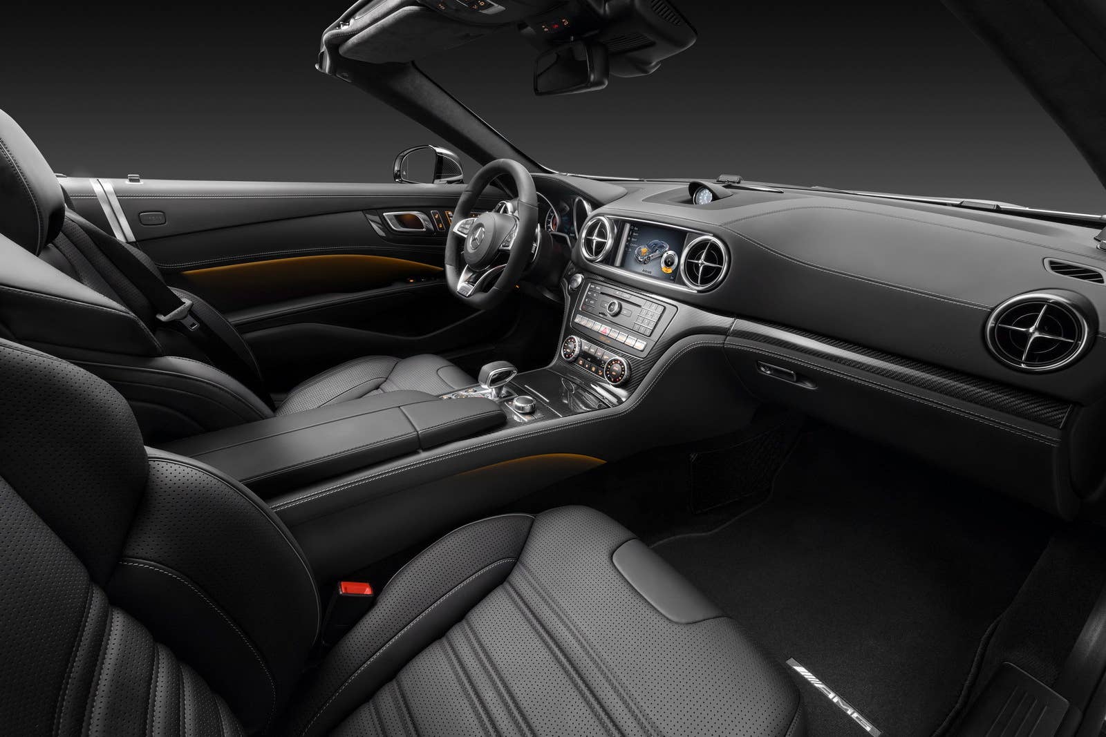 2017 mercedes sl interior black leather