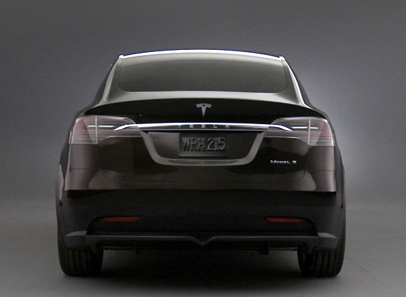 black model x rear