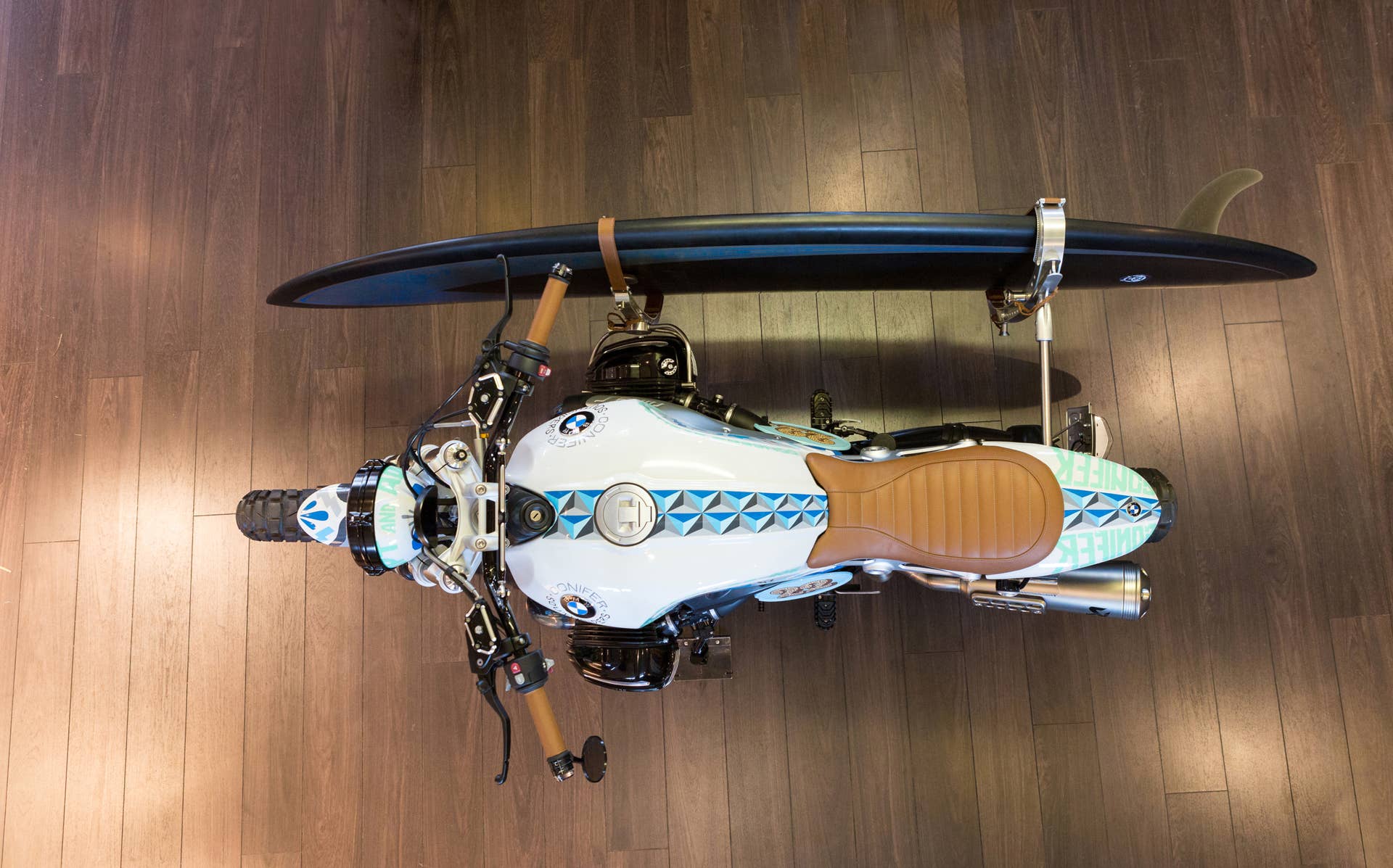 BMW Concept Path 22 surf board above