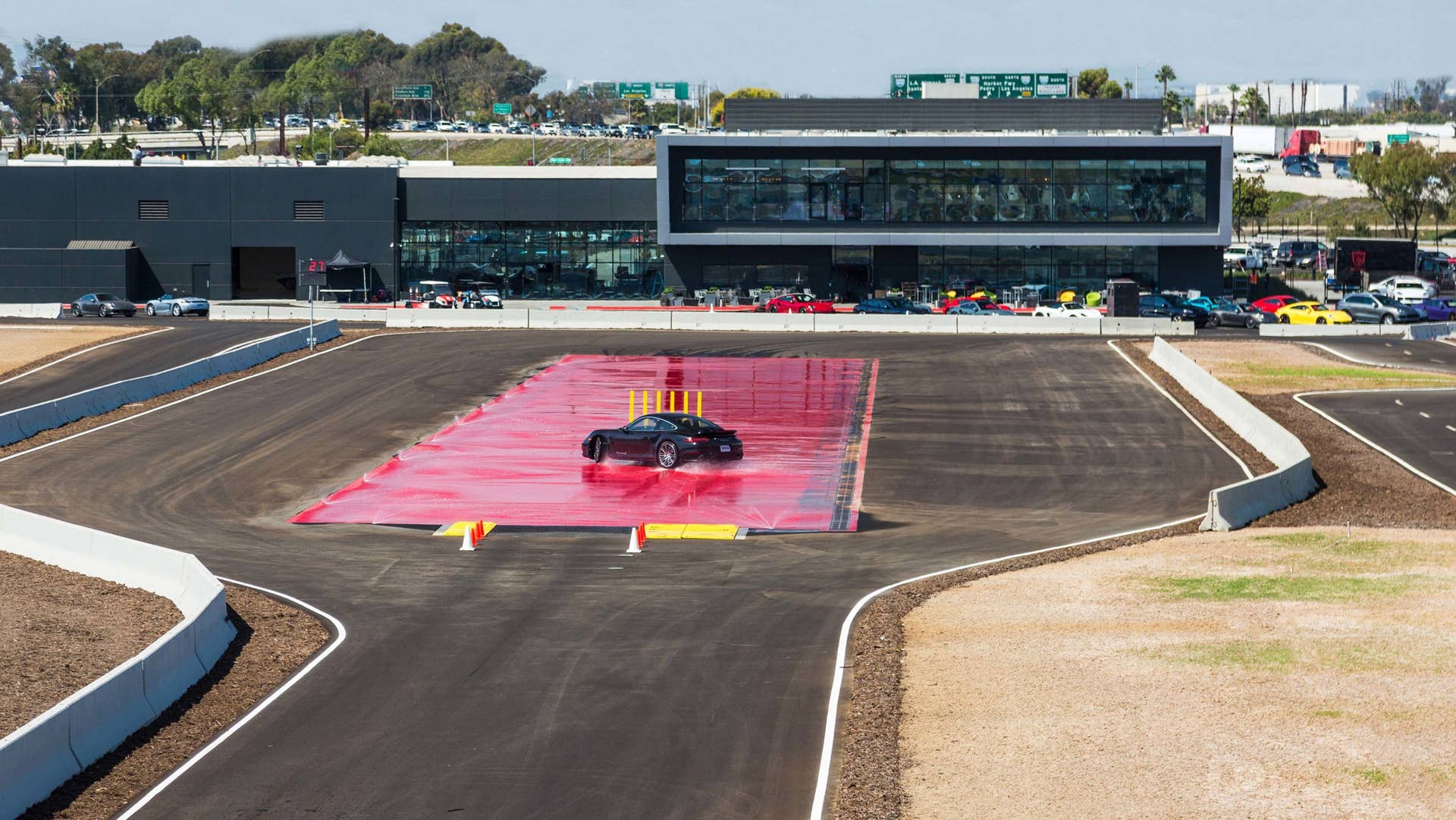 porsche experience center skidpad