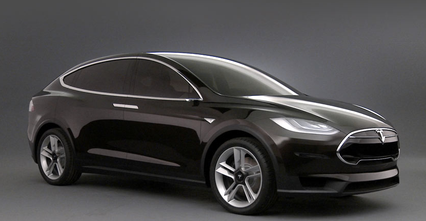 black model x passenger side