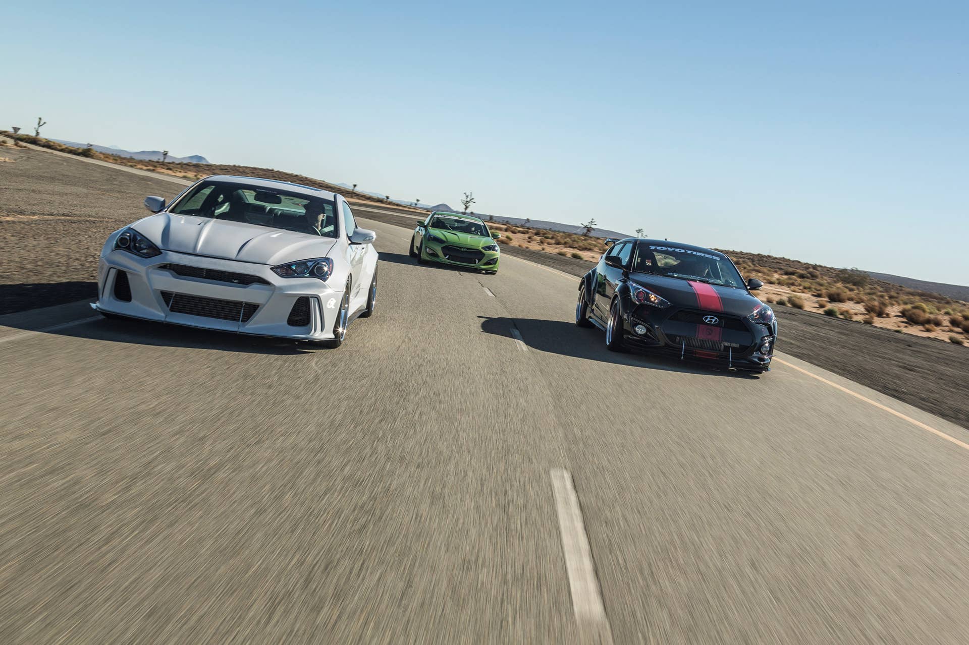 Hyundai Genesis Coupe Veloster SEMA lineup