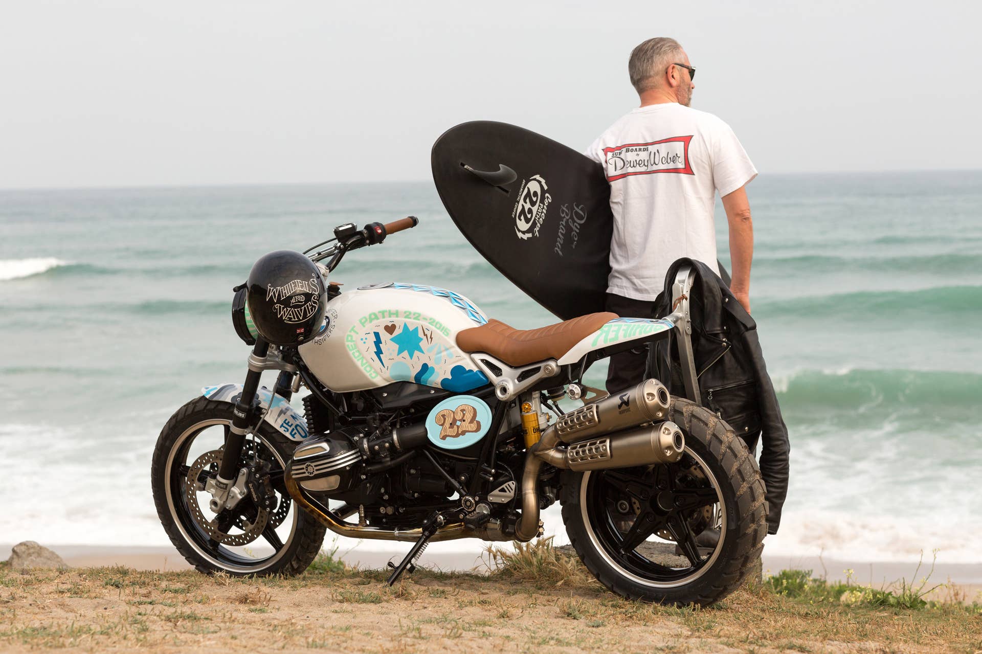 BMW Concept Path 22 beach waves rider rear side 3/4