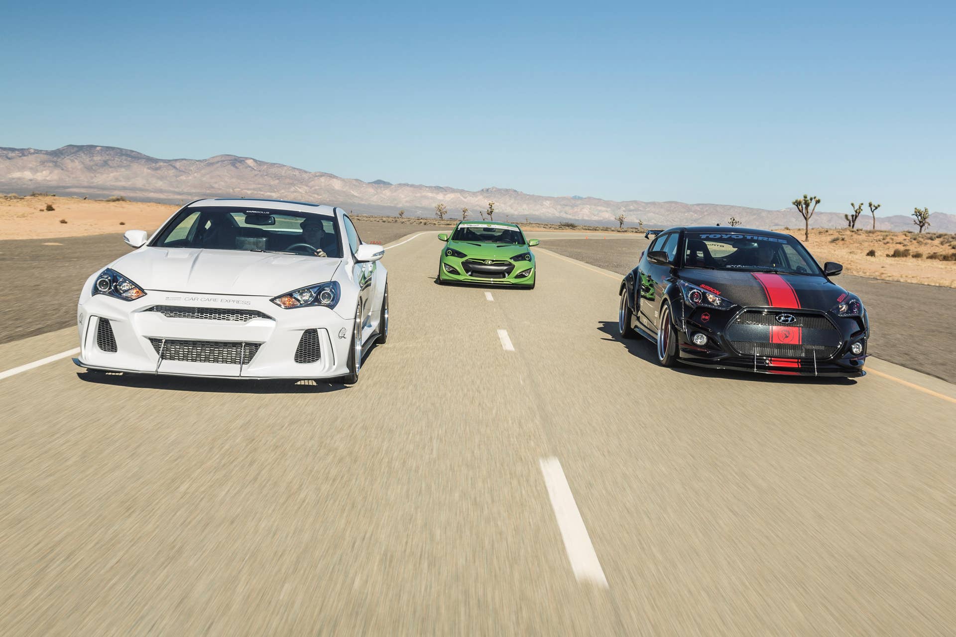 Hyundai Genesis Coupe Veloster SEMA 2015 lineup