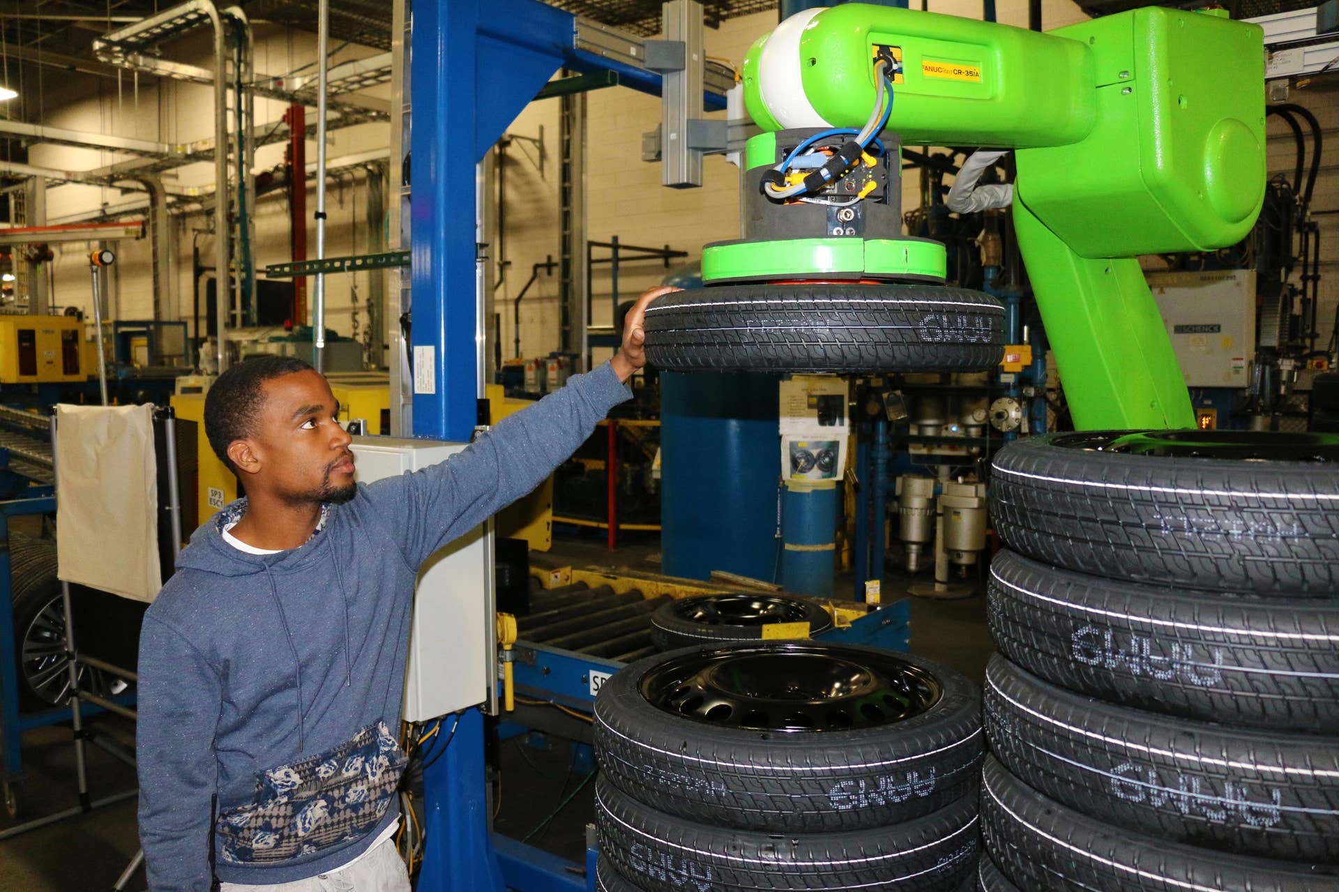 GM Orion Assembly Plant tires