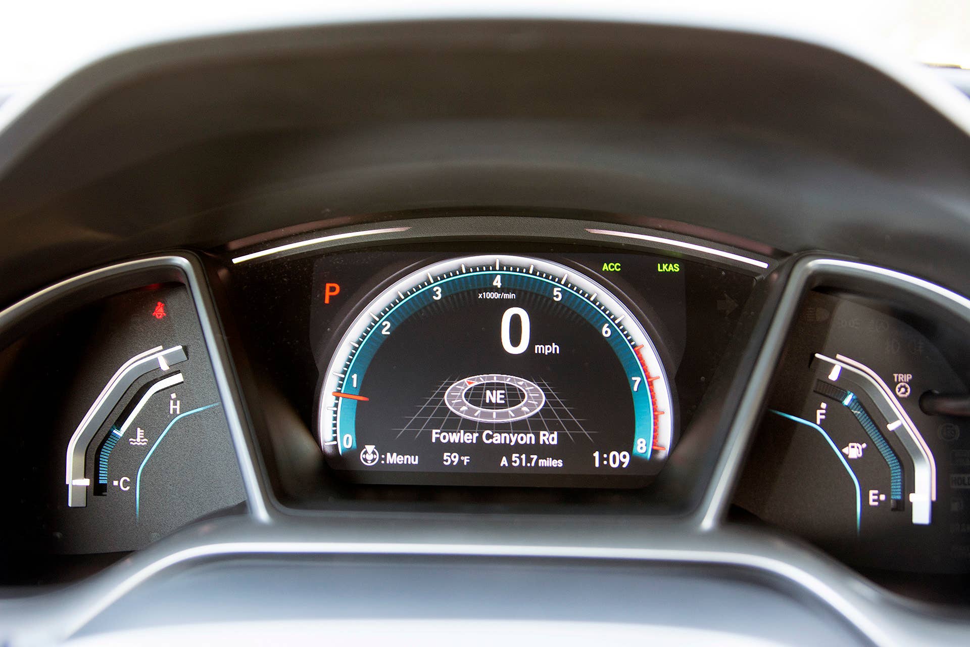2016 Honda Civic Coupe gauges