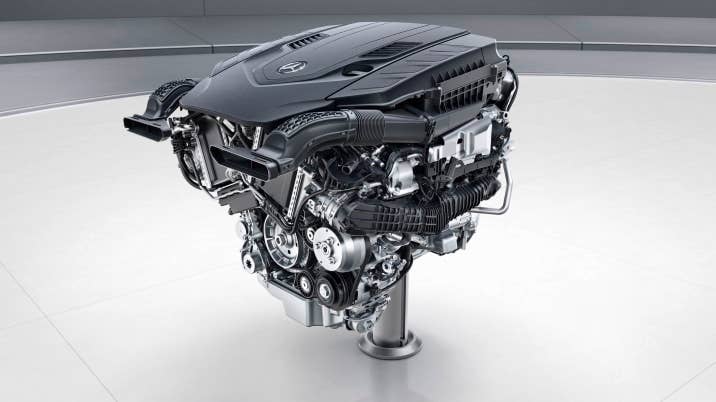 Mercedes-Benz V8-Biturbo-Benzinmotor, M176 ; Mercedes-Benz V8-biturbo engine, M176;
