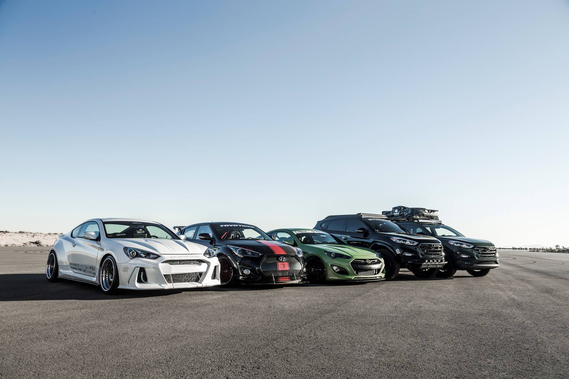 SEMA 2015 Hyundai Genesis Coupe Veloster Tuscon