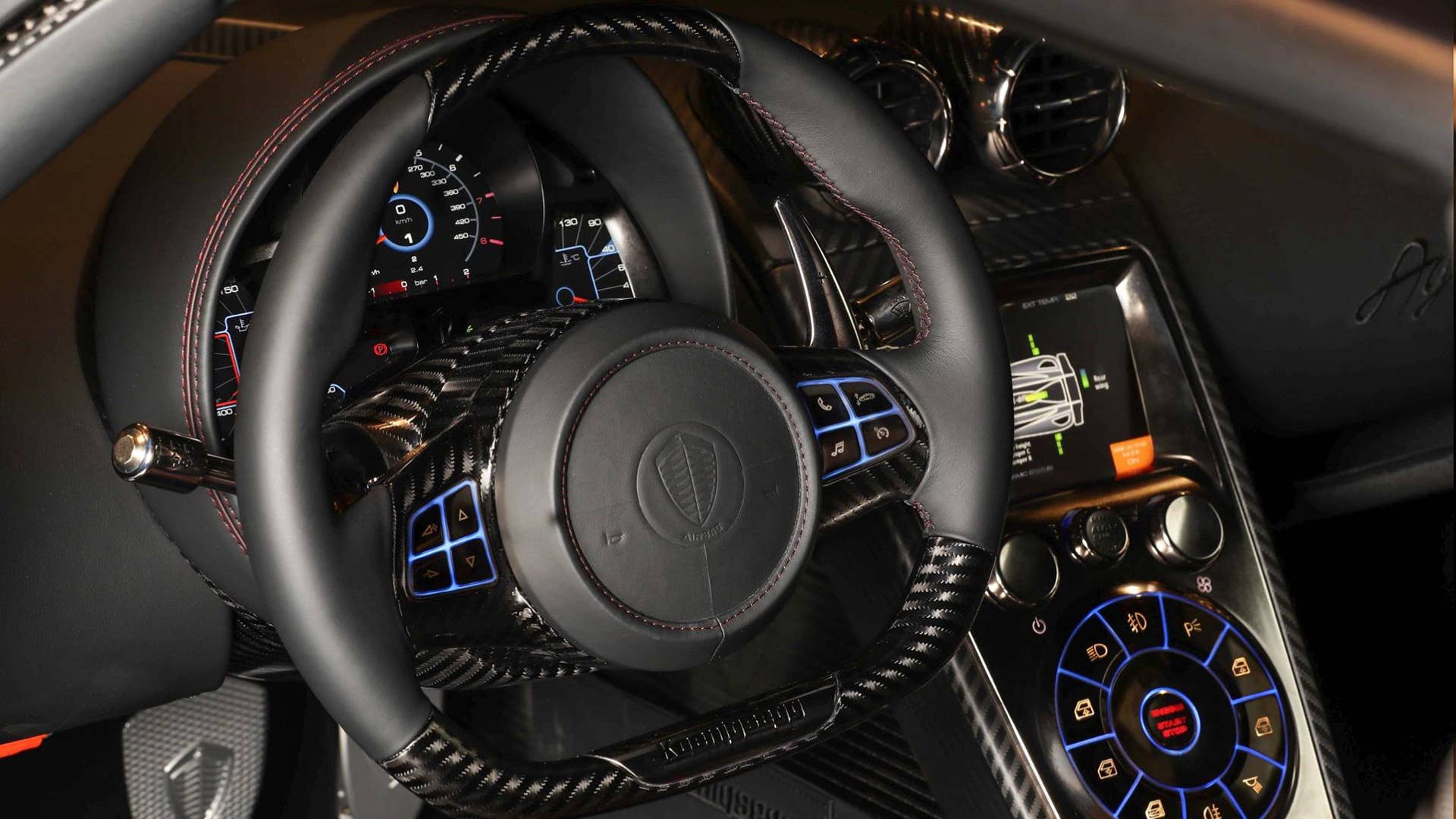 2017 Koenigsegg Agera RSR black interior