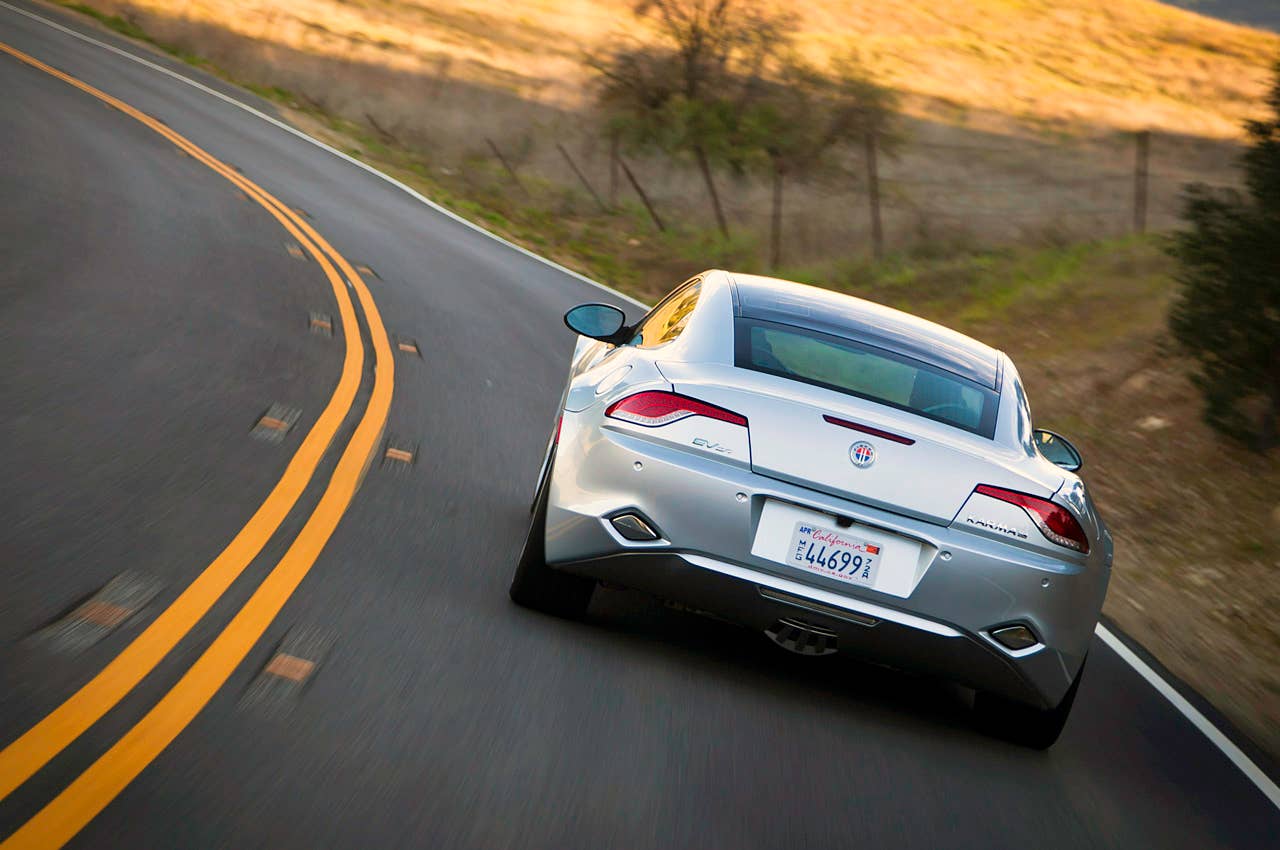 2012 Fisker Karma driving