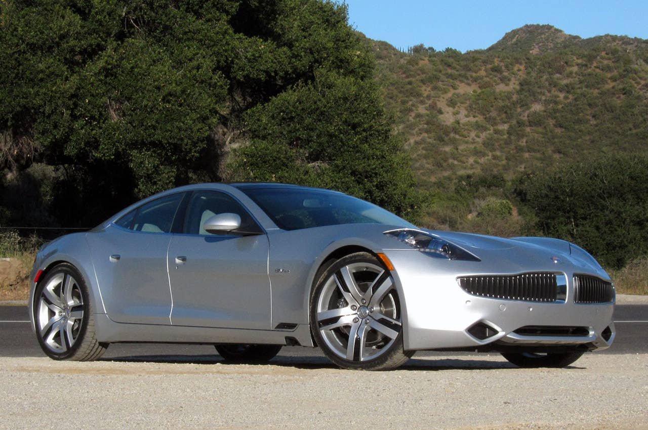 2012 Fisker Karma front 3/4 view