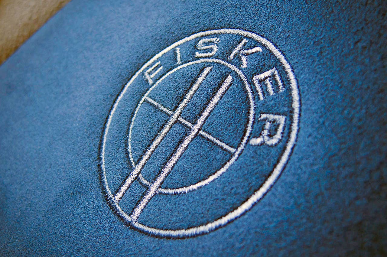 2012 Fisker Karma seat detail