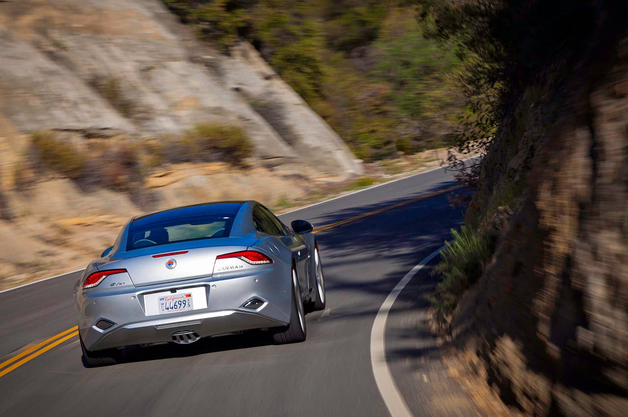 2012 Fisker Karma driving
