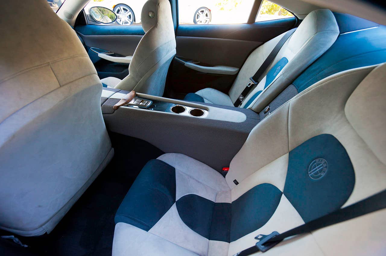 2012 Fisker Karma rear seats
