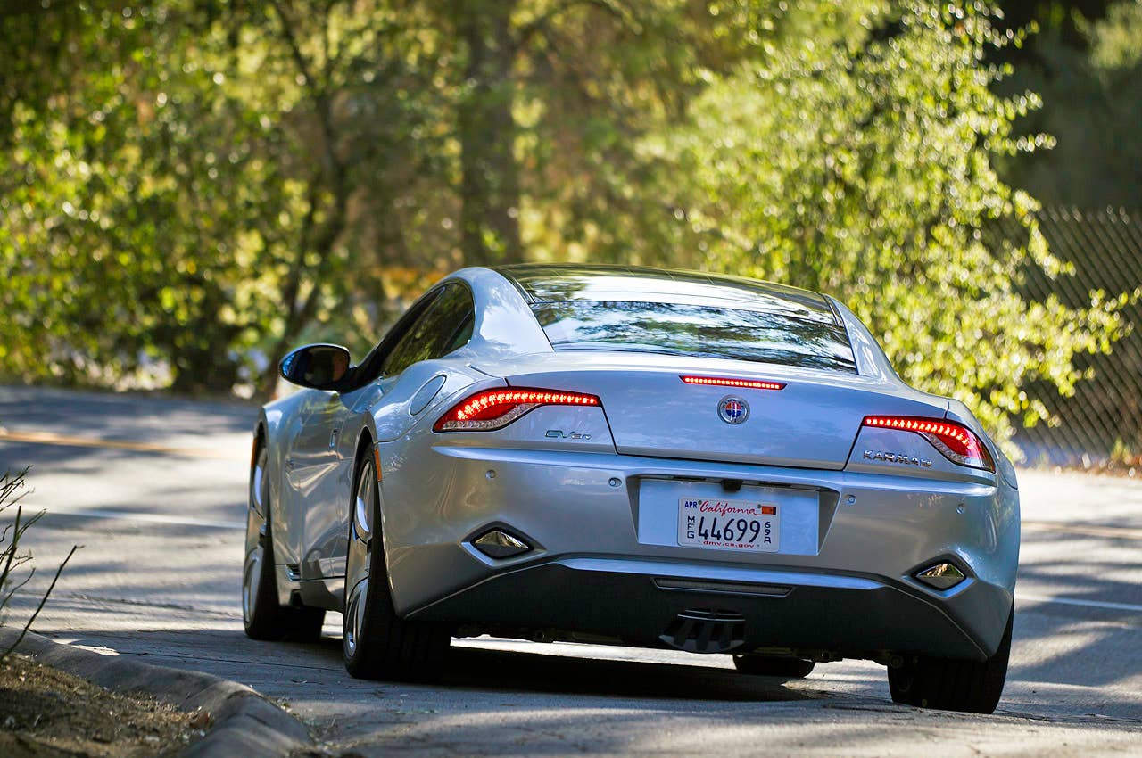 2012 Fisker Karma driving