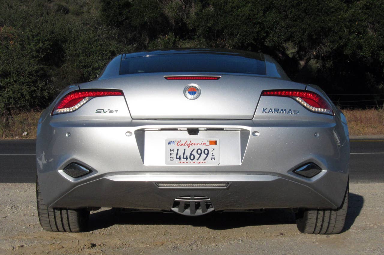 2012 Fisker Karma rear view