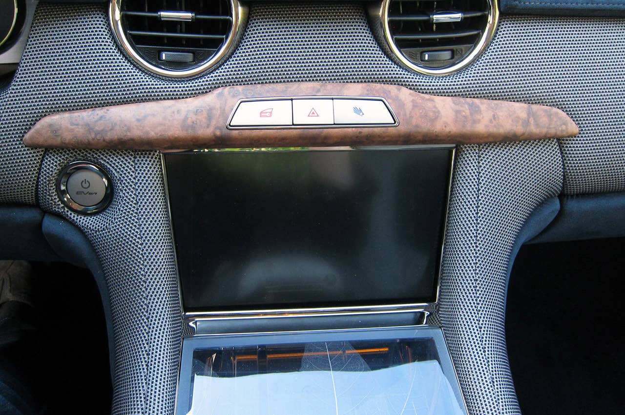 2012 Fisker Karma instrument panel