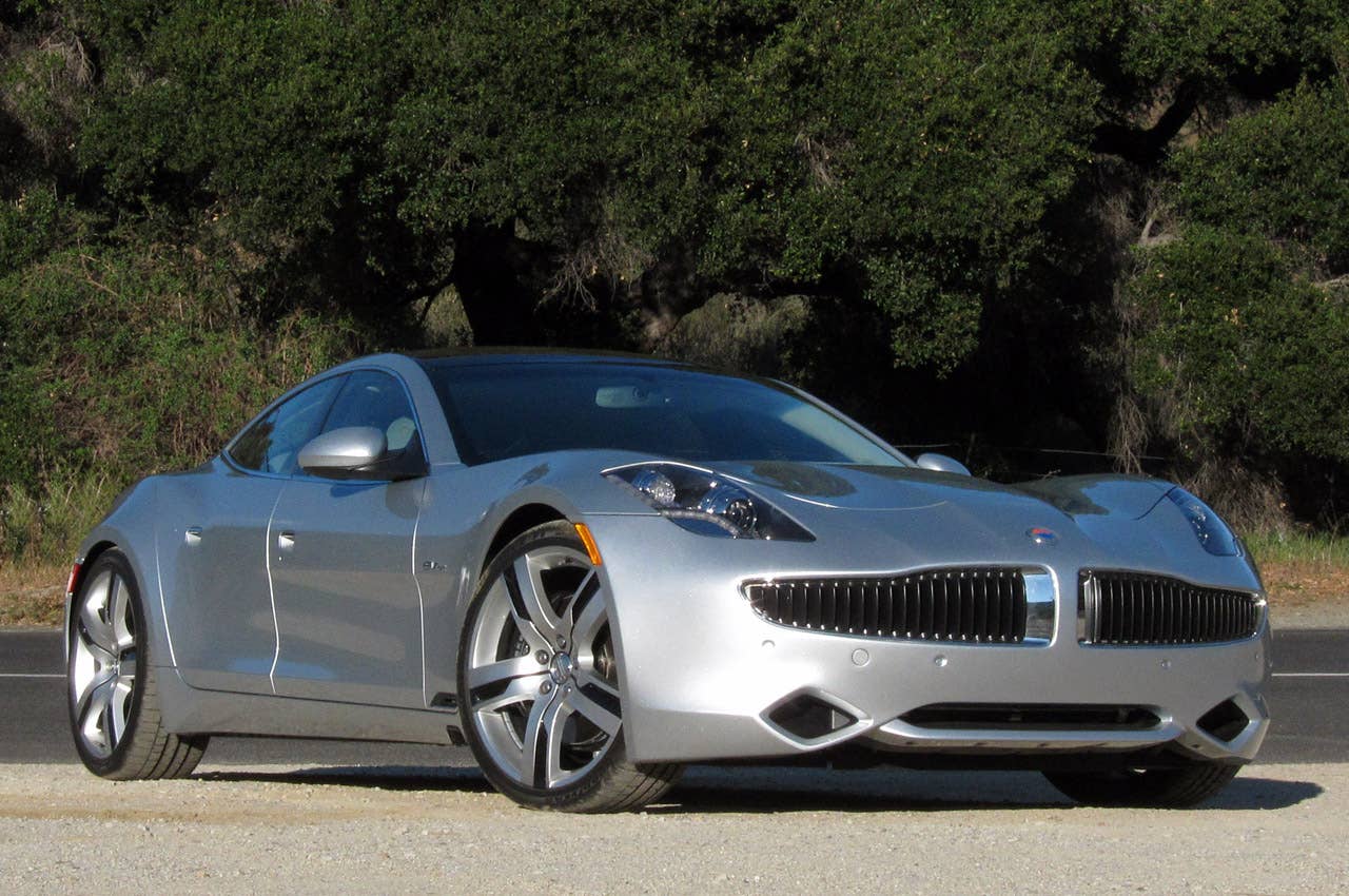 2012 Fisker Karma front 3/4 view