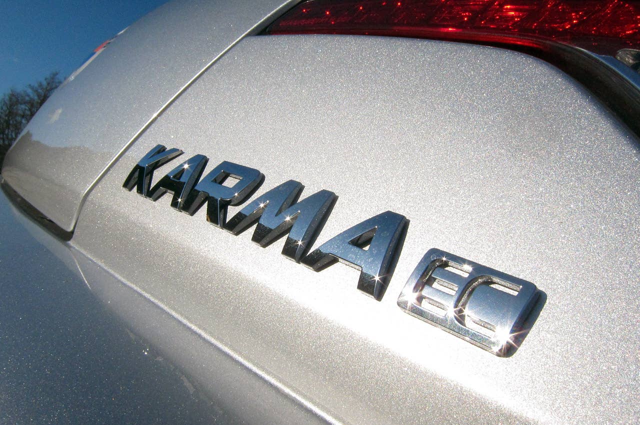 2012 Fisker Karma badge