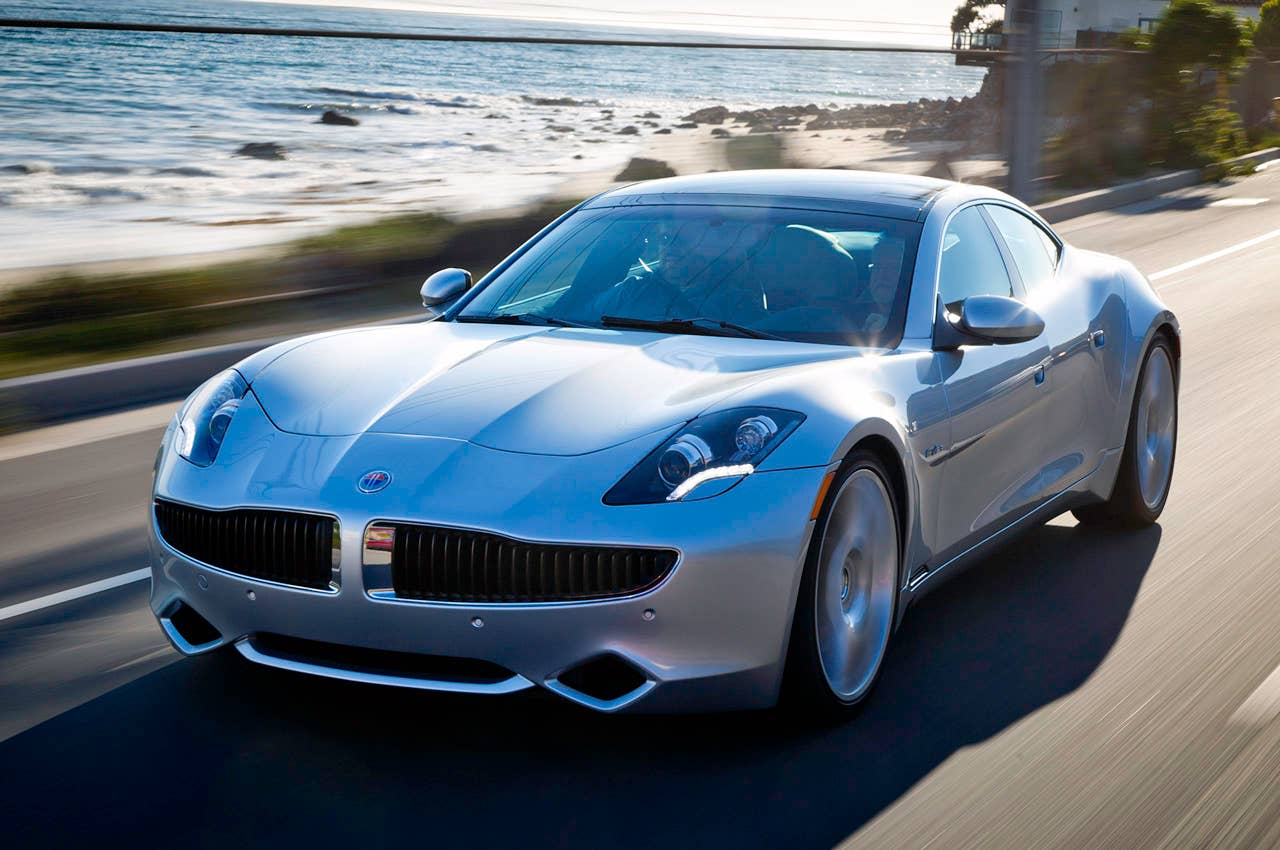 2012 Fisker Karma driving