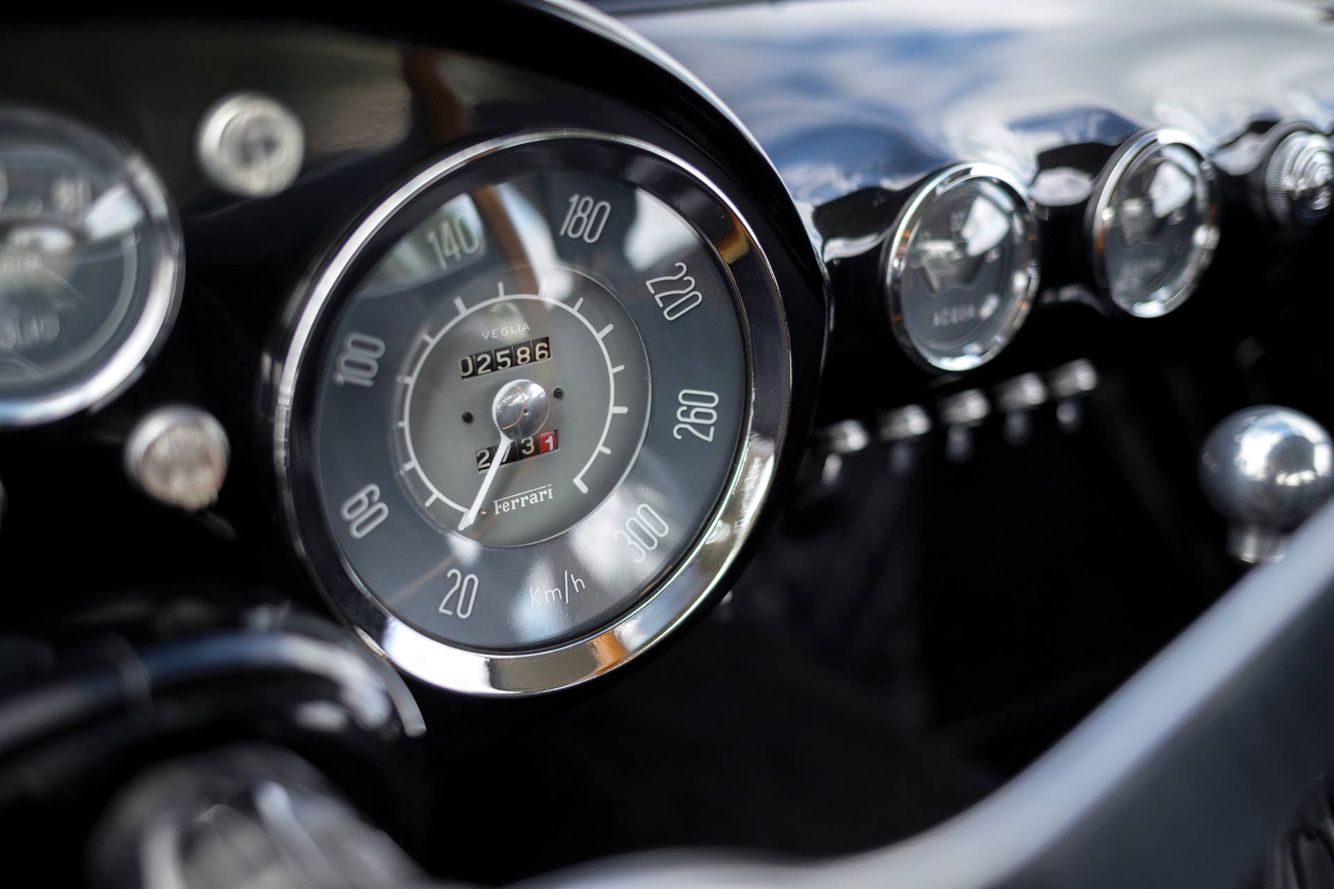 1956 Ferrari 250 GT Tour de France speedometer