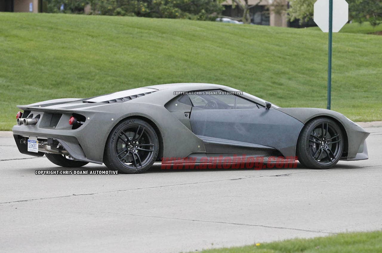 2017 Ford GT prototype stop sign
