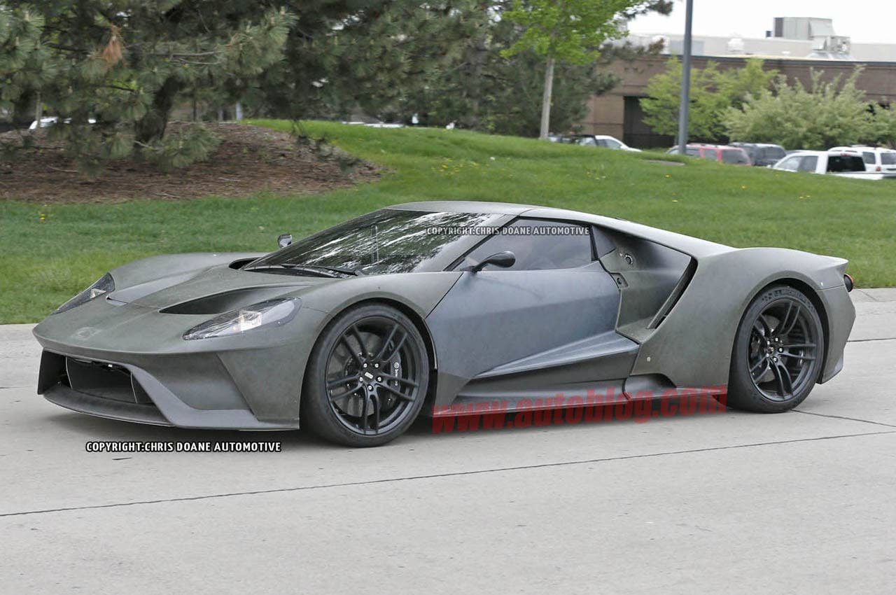 2017 Ford GT prototype front side