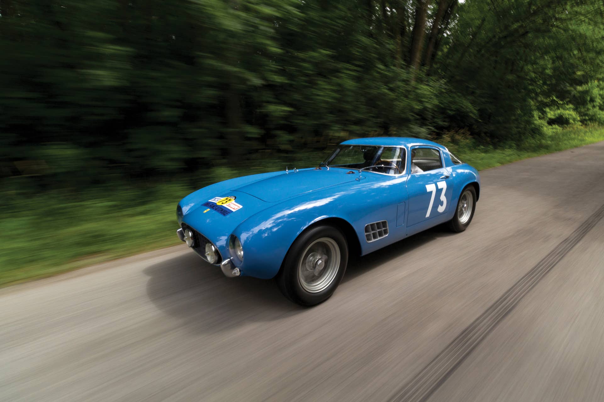 1956 Ferrari 250 GT Tour de France moving front 3/4