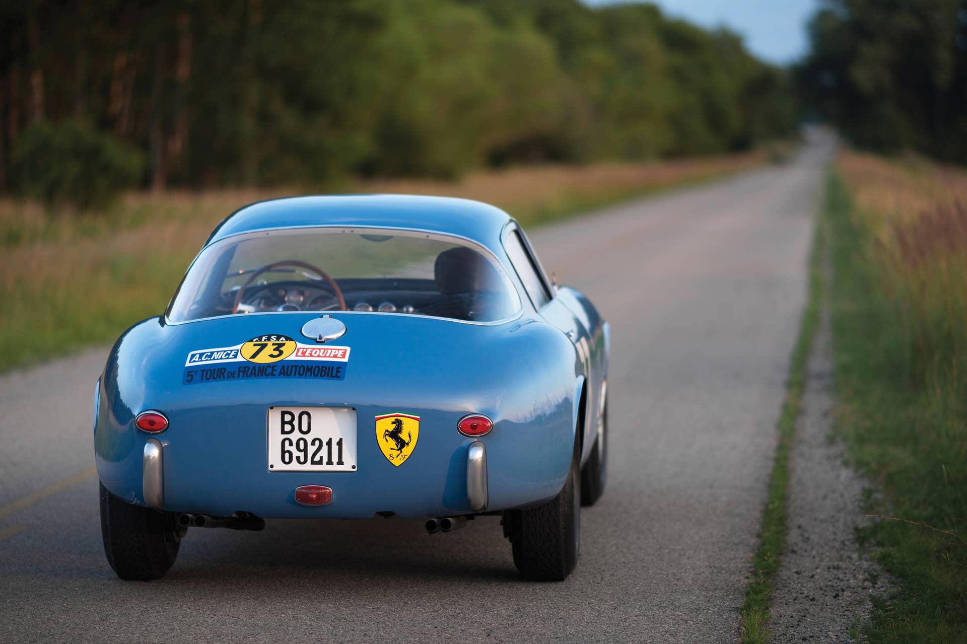 1956 Ferrari 250 GT Tour de France rear 3/4