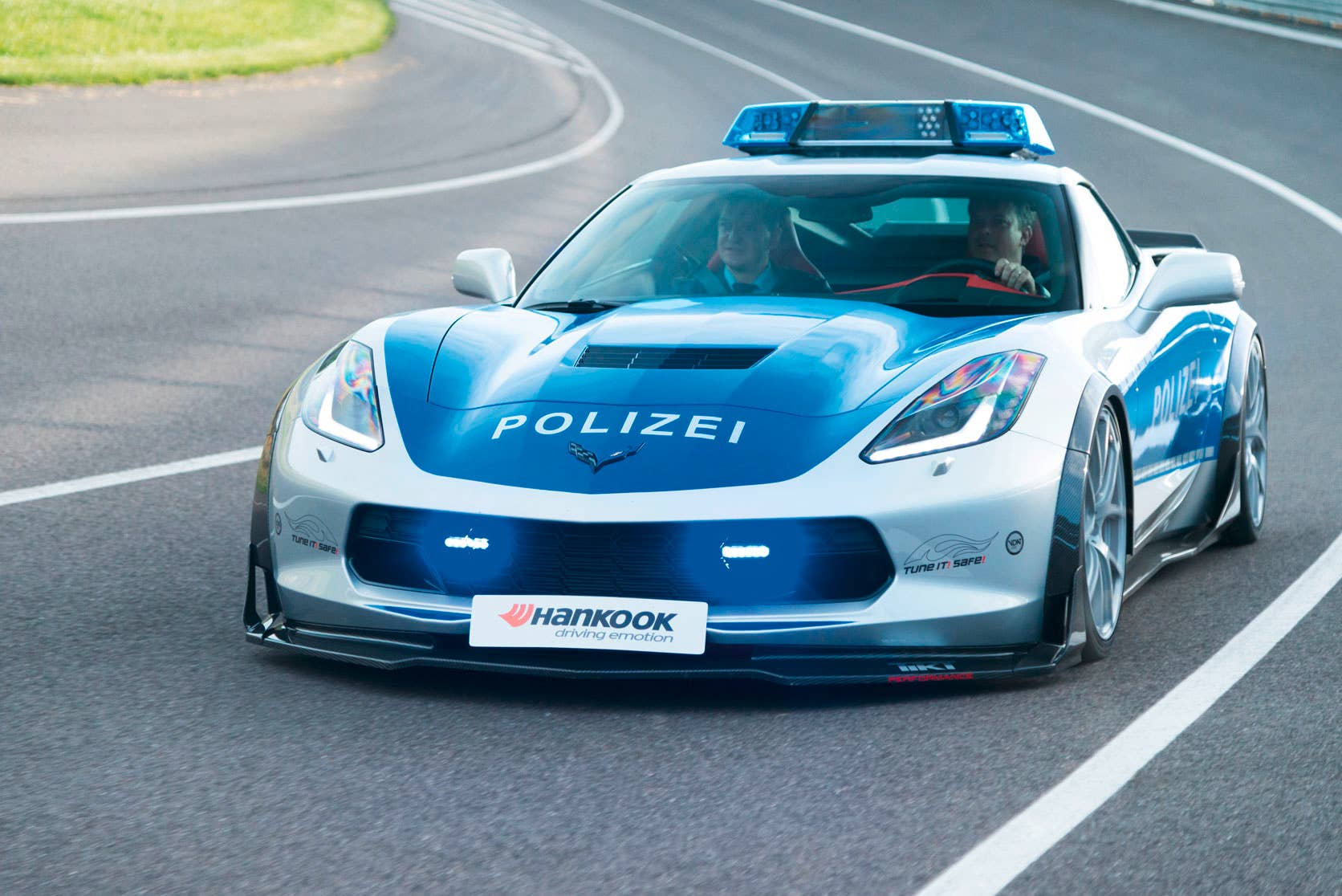 tune it safe tikt performance chevy corvette on the road