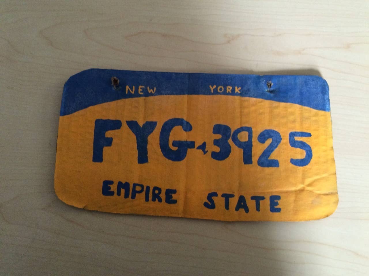 new york empire state license plate usa