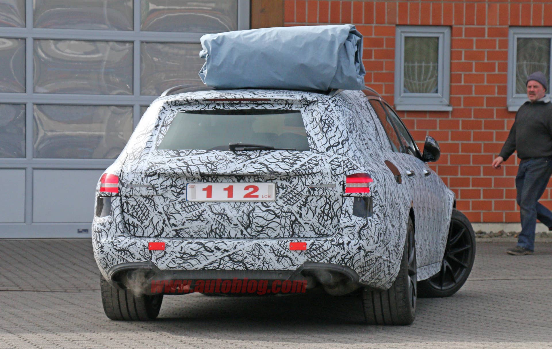 2017 Mercedes-AMG E63 Estate spied rear